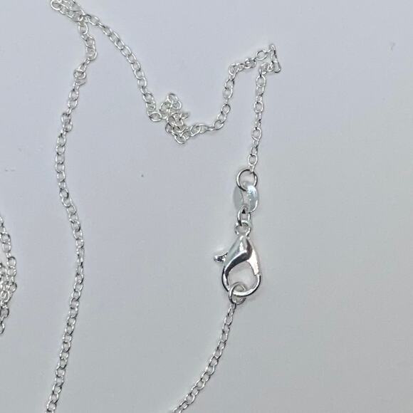 Silver-Tone Clear Textured Rhinestone Necklace - Picture 5 of 6